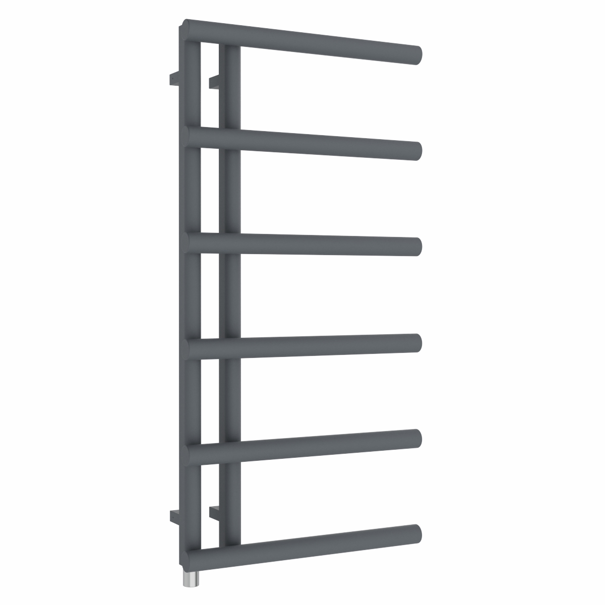 Alesund 988 x 500mm Anthracite Simple Electric Heated Towel Rail