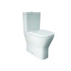 RAK-Resort Maxi Close Coupled Closed Back Rimless Toilet with Cistern & Wrap Over Soft Close Seat