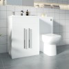 Calm White Left Hand Combination Vanity Unit with RAK-Origin Toilet & Soft Close Seat & Concealed Cistern - 1100mm