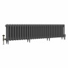 Classic  450 x 1832mm Farrow & Ball Railings Grey Triple Column Cast Iron Radiator - 29 Sections