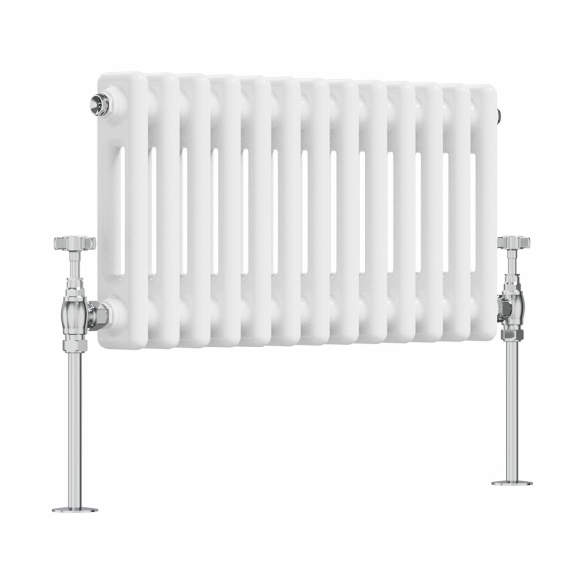 Bern White Horizontal Column Radiator - Choice of Size