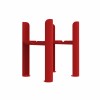 Bern Traditional Four Column Radiator Feet - Signal Red