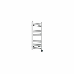 Bergen 800 x 400mm Straight Chrome Thermostatic Touch Control Wifi Electric Heated Towel Rail