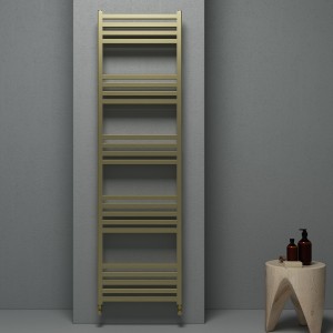 Carisa Fame 1740 x 500mm Brushed Brass Anodized Designer Aluminium Towel Rail