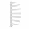 Sigla 1000 x 550mm Dual Fuel White Simple Electric Heated Towel Rail