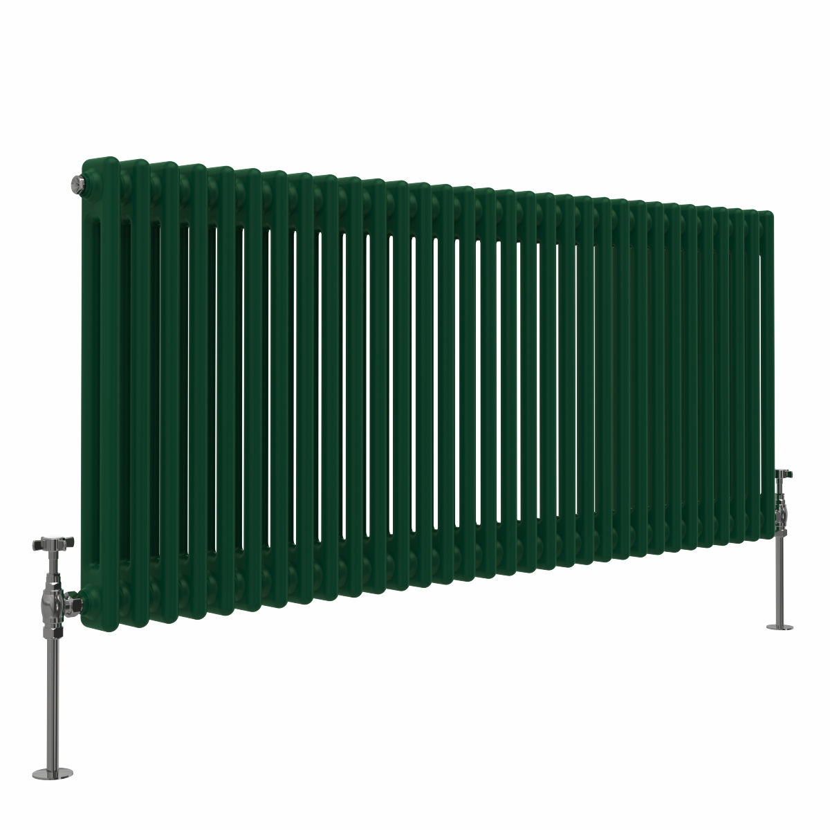 Bern 600 x 1460mm Moss Green Double Horizontal Column Radiator