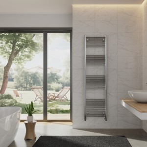 Bergen 1800 x 500mm Straight Chrome Heated Towel Rail