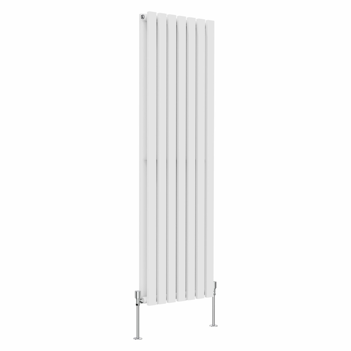 Lulea 1600 x 480mm White Double Vertical Flat Panel Radiator