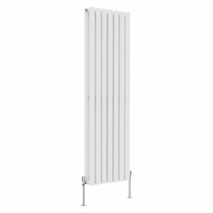 Lulea 1600 x 480mm White Double Vertical Flat Panel Radiator