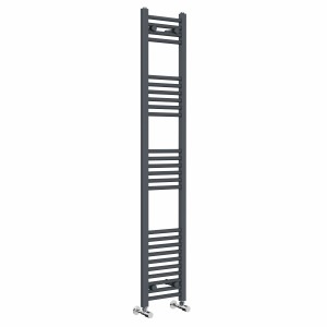 Bergen 1600 x 300mm Straight Anthracite Heated Towel Rail