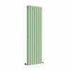 Lulea 1600 x 480mm Pastel Green Double Flat Panel Vertical Designer Radiator