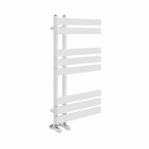 Koli 800 x 450 Designer Towel Rail - White
