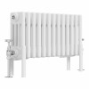 Bern 300 x 605mm White Four Column Horizontal Traditional Radiator