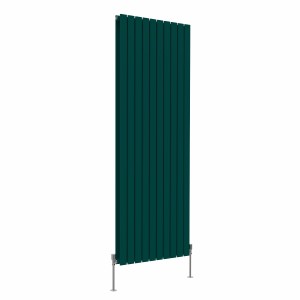 Karlstad 1800 x 682mm Blue Green Double Flat Panel Vertical Designer Radiator