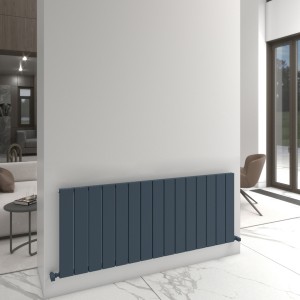 Carisa Angers 600 x 1495mm Anthracite Designer Aluminium Radiator