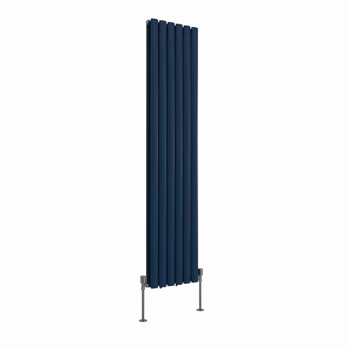 Norden 1600 x 355mm Sapphire Blue Double Vertical Oval Column Designer Radiator