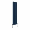 Norden 1600 x 355mm Sapphire Blue Double Oval Column Vertical Designer Radiator