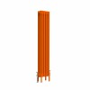 Bern 1500 x 290mm Traditional Bright Orange Vertical Four Column Radiator