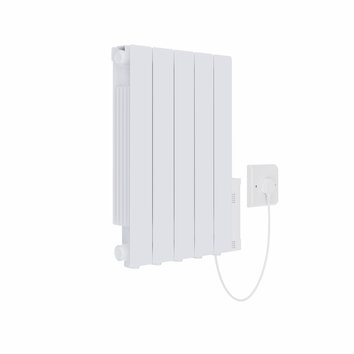 Bismo 575 x 455mm White Wifi Oil Filled Electric Radiator - 900W