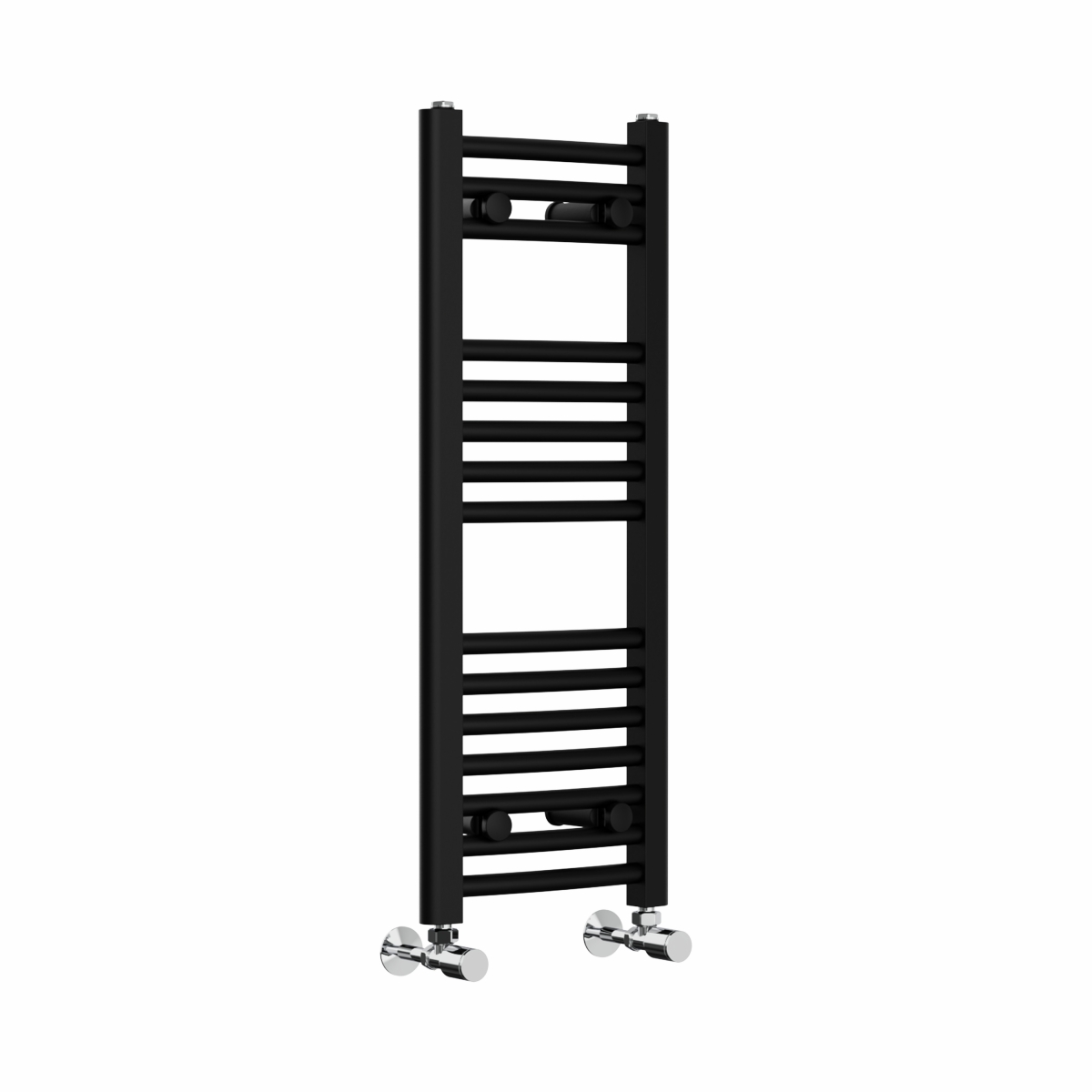 Fjord 800 x 300mm Curved Black Heated Towel Rail