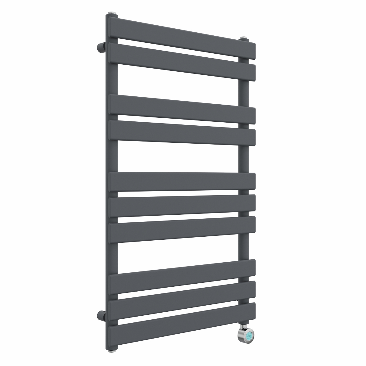 Juva 1000 x 600mm Sand Grey Flat Panel Thermostatic Touch Control Electric Heated Towel Rail