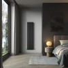 Karlstad 1800 x 410mm Black Single Vertical Flat Panel Designer Radiator