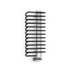 Terma Michelle 780 x 400mm Heated Towel Rail - Metallic Black Bars/ Chrome Masking