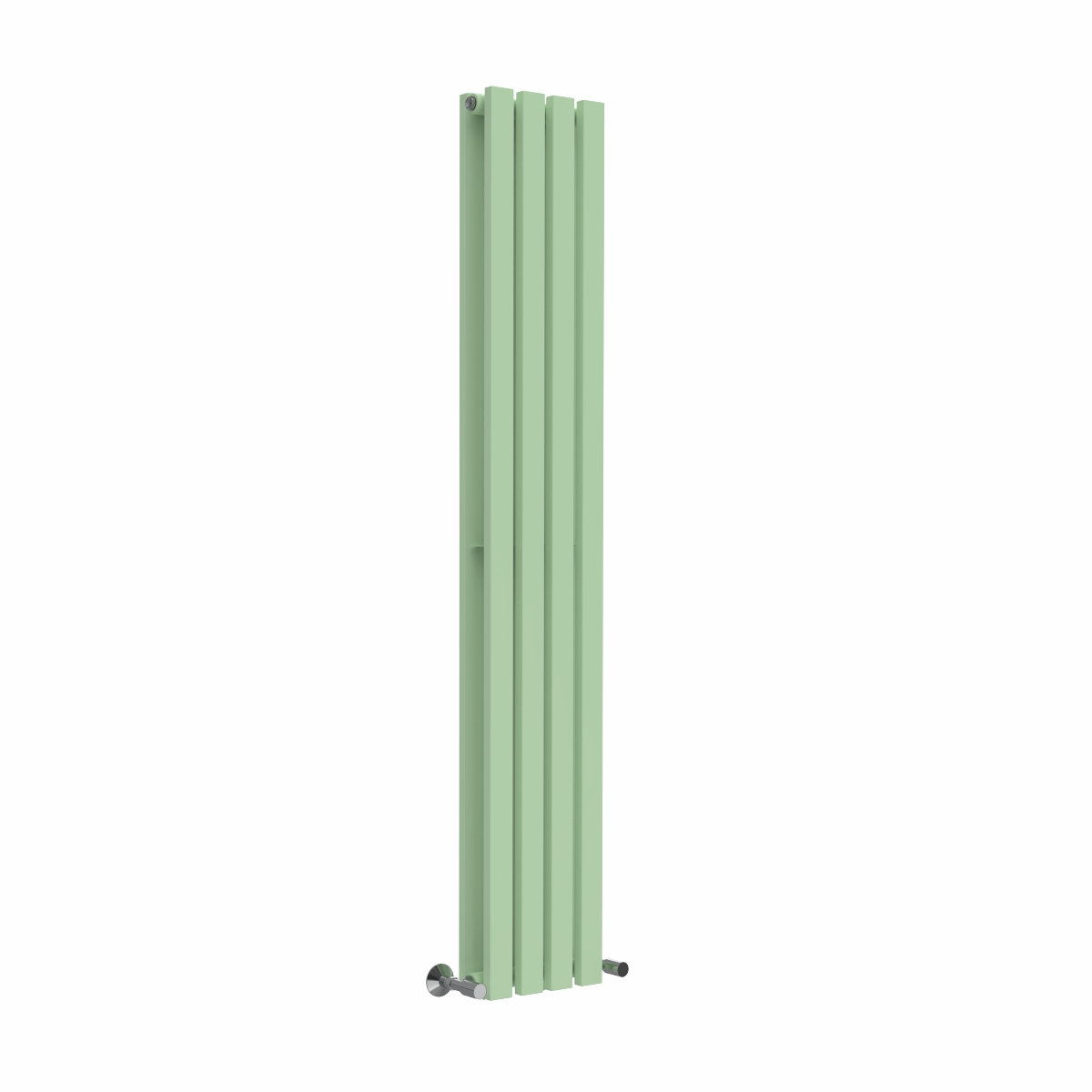 Lulea 1600 x 270mm Pastel Green Double Flat Panel Vertical Designer Radiator