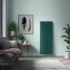 Karlstad 1800 x 682mm Blue Green Single Flat Panel Vertical Designer Radiator