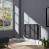 Karlstad 600 x 750mm Anthracite Flat Panel Horizontal Wifi Electric Radiator - 800W