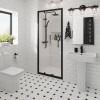 Ennerdale - 760mm Pivot Shower Door - Black
