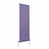 Norden 1800 x 591mm Elegant Purple Single Vertical Oval Column Designer Radiator