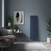 Karlstad 1800 x 546mm Sapphire Blue Single Vertical Flat Panel Designer Radiator