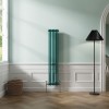 Bern 1500 x 290mm Blue Green Double Vertical Column Radiator