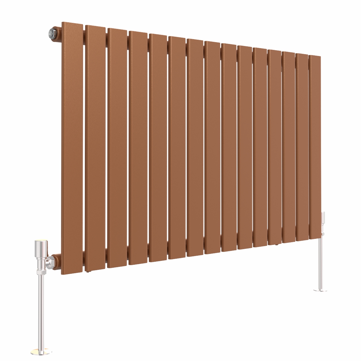 Karlstad 600 x 1022mm Metallic Bronze Single Flat Panel Horizontal Designer Radiator