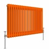 Bern 600 x 1010mm Bright Orange Double Horizontal Column Radiator
