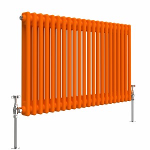 Bern 600 x 1010mm Bright Orange Double Horizontal Column Radiator