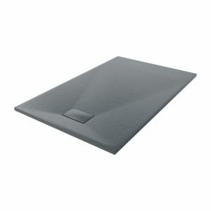 Terra - 1400x900mm Slate Effect Rectangle Shower Tray Anthracite