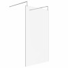 Wasdale 1200mm Chrome Walk Through Wet Room Screen With L-Shape Support Arms