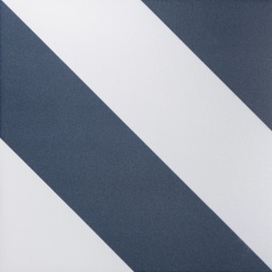 Zebra Blue and White Matt Striped Wall and Floor Tiles 223x223x11mm - 1.14sqm - 23 - Box Qty