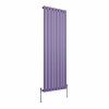 Karlstad 1600 x 546mm Elegant Purple Single Flat Panel Vertical Designer Radiator