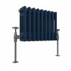 Bern 300 x 425mm Sapphire Blue Triple Horizontal Column Radiator