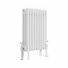 Bern 600 x 425mm White Four Column Horizontal Traditional Radiator