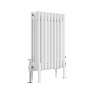 Bern 600 x 425mm White Four Column Horizontal Traditional Radiator