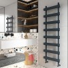 Carisa Moon 1600 x 500mm Anthracite Designer Aluminium Towel Rail