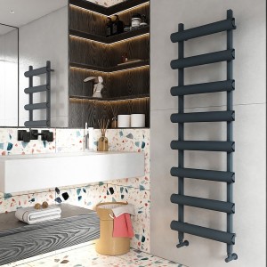 Carisa Moon 1600 x 500mm Anthracite Designer Aluminium Towel Rail
