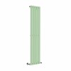 Lulea 1600 x 340mm Pastel Green Single Flat Panel Vertical Designer Radiator
