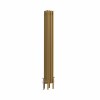 Bern 1500 x 200mm Traditional Metallic Gold Vertical Four Column Radiator