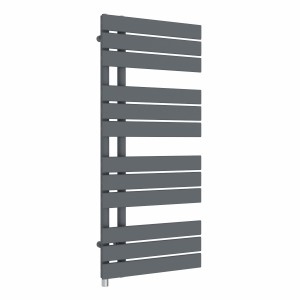 Kristiansund 1126 x 500mm Anthracite Simple Electric Heated Towel Rail