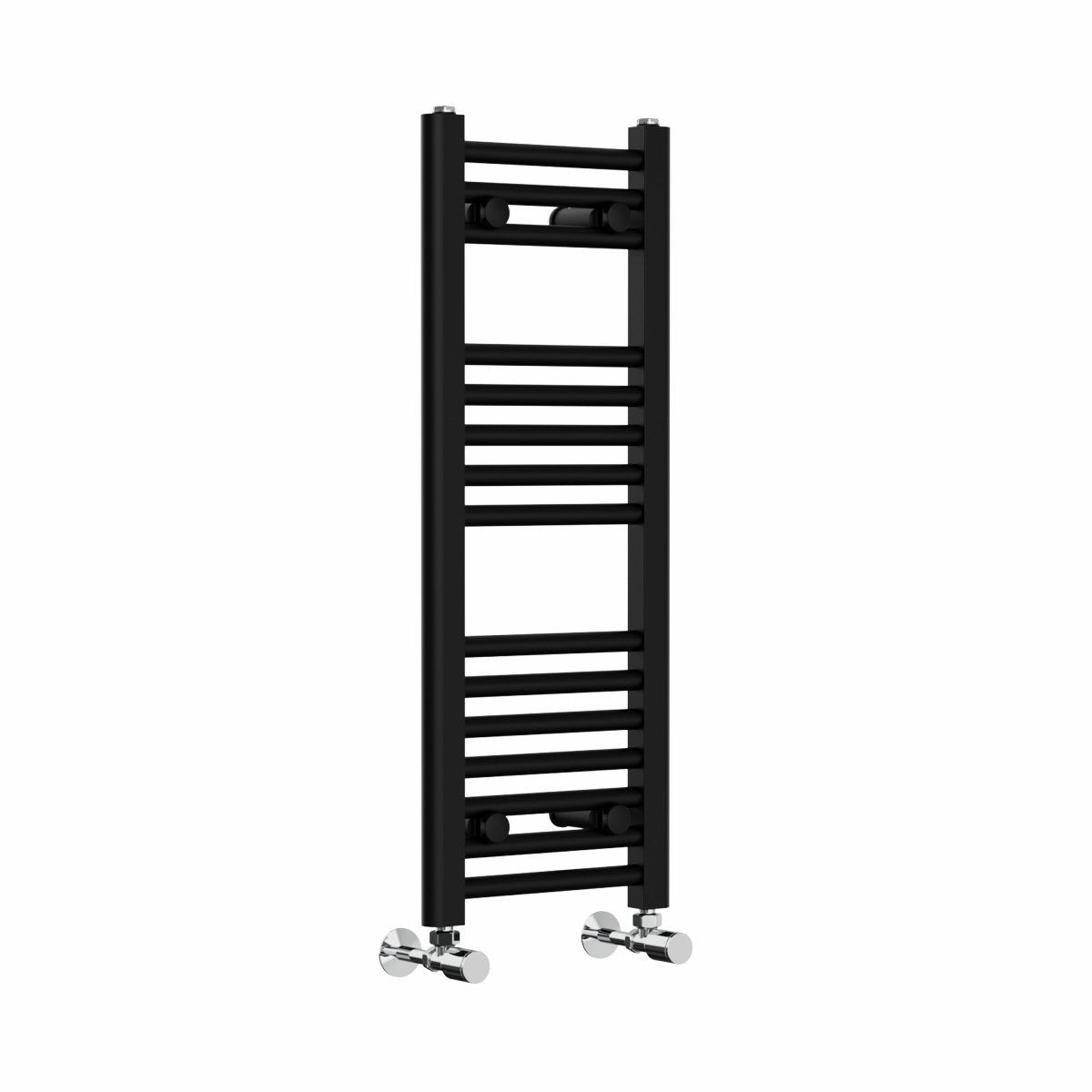 Bergen 800 x 300mm Straight Black Heated Towel Rail